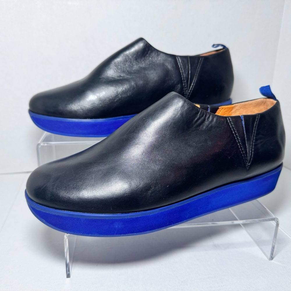 Dr. Liza Women’s Black Blue Orthopedic Slip On Comfort Sneakers Size 9 M